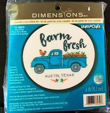 Dimensions "Farm Fresh" Counted Cross Stitch Kit 6"