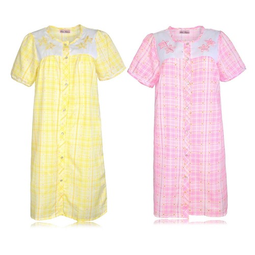 JEFFRICO 2 Pack House Dresses for Women with Pockets Lightweight Housecoats 2018 - 第 5/15 張圖片
