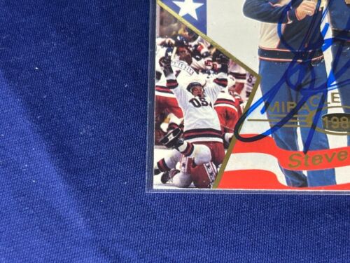 #15 Steve Janaszak signiert 1995 Signature Rookies Miracle on Ice 1980 Goldmedaille - Bild 4 von 11