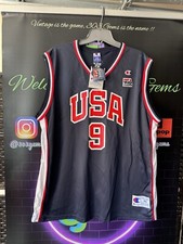 RARE NWT CHAMPION Vince Carter #9 Vintage USA 2000 Olympics Basketball Jersey 44