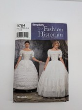Simplicity 9764 The Fashion Historian Sewing Pattern Crinoline Hoop Skirt HH