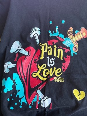 Vintage 2003 Pain Is Love Tour T-Shirt Ja Rule Ludacris Ashanti Hip Hop Rap M