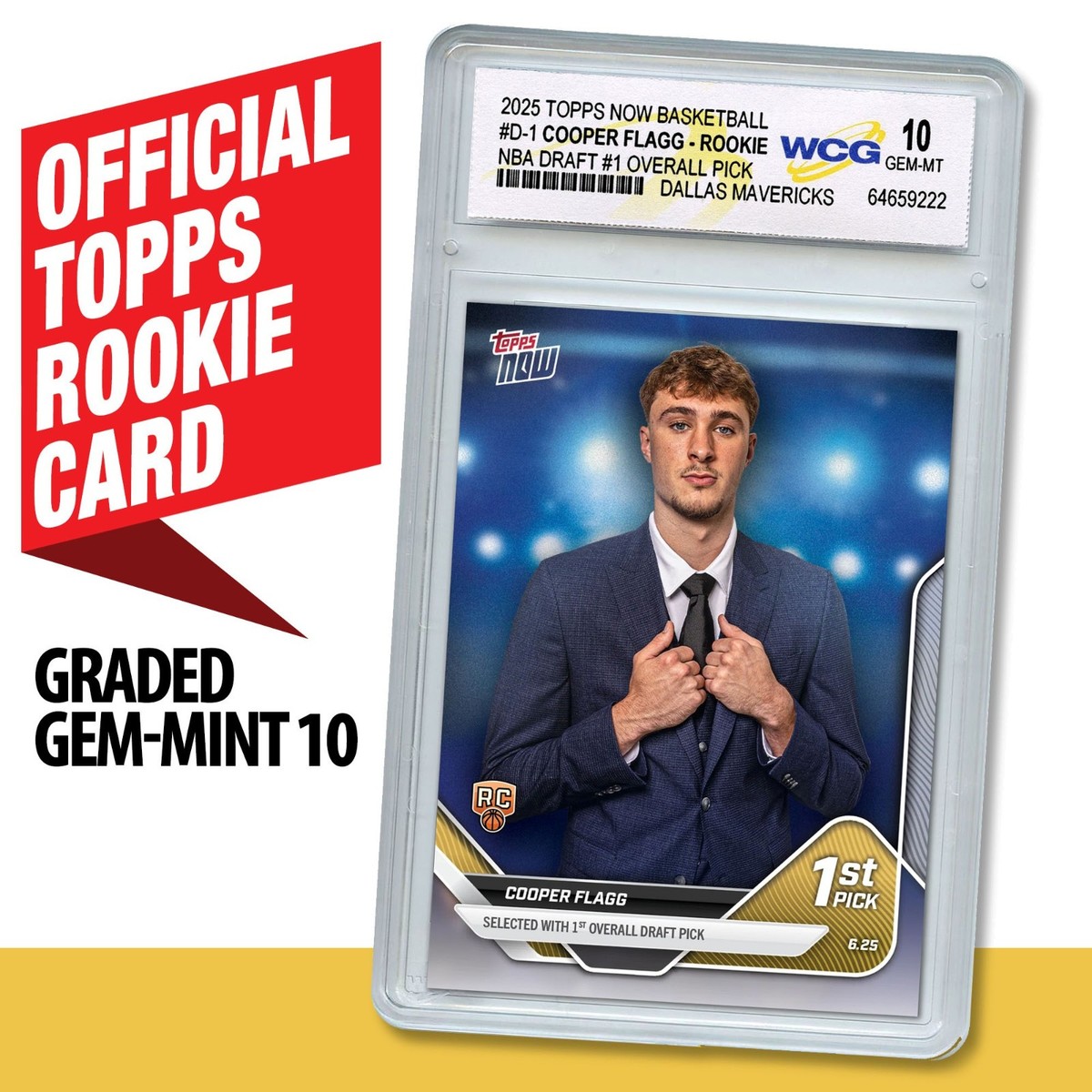 2025 Topps Now COOPER FLAGG #1 Draft Pick NBA Rookie Card RC