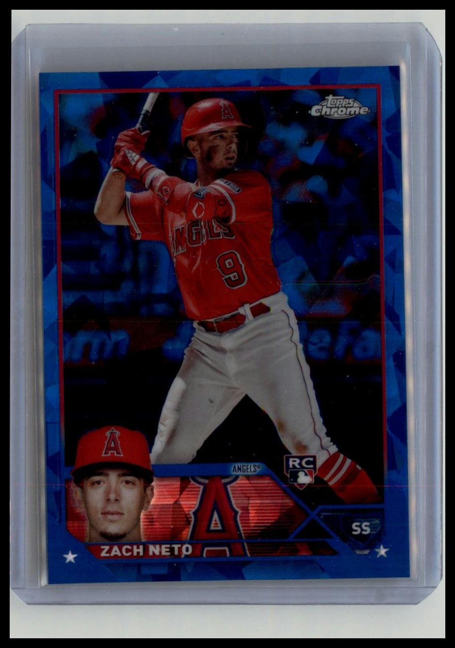 2023 Topps Chrome Update Sapphire Edition #USCS116 Zach Neto (RC)