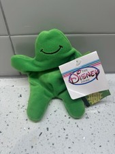 Disney Store - FLUBBER Green 7" Mini Bean Bag Plush -  No Sound NWT RARE