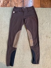 Brown Tailored Sportsman Sock Bottom Low-Rise Trophy Hunter Breeches Size 24R