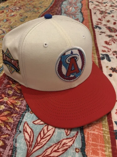 California Angels New Era 5950 Fitted Hat Size 7-1/2 MYFITTEDS Exclusive
