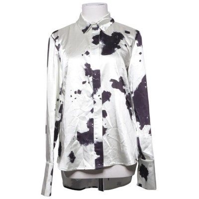 NA-KD Art, Hemd, Größe: 38, Weiß/Schwarz, Polyester, Batik, Satin, Damen #7uP