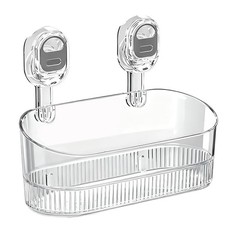 2026 New No-Drill Bathroom Suction Storage Box, Large Capacity Strong Load-Be...