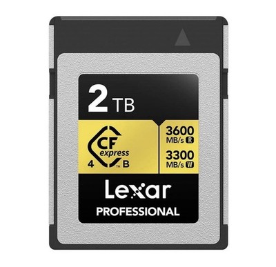 Lexar Professional GOLD Series 2TB CFexpress Type B PCIe 3.0 Card (2 Available)