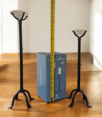 Michael Graves Large / Tall Pair (2) Candle Sticks / Holders w/ Box **RARE**