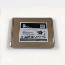 SIIG DP eSATA 6Gb/s 2-Port PCIe SC-SA0M11-S1 - NEW