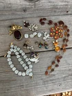 JUNK VINTAGE Costume Jewelry Lot Broken Repair High End Monet Sarah Austria +++