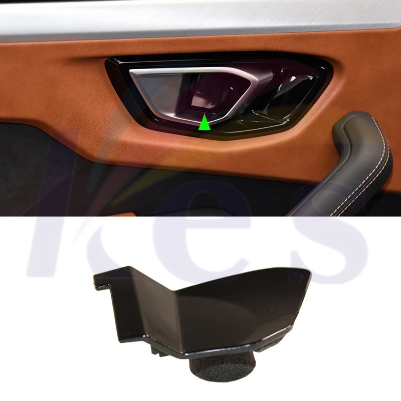 🪐Black Left Inside Door Pull Handle Trim Cover For Lamborghini