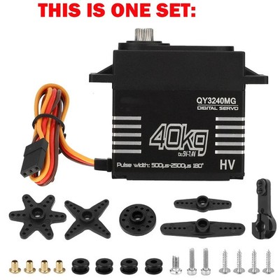 40KG Metal Gear Waterproof Digital Servo High Speed For 1/8 1/10 RC Car