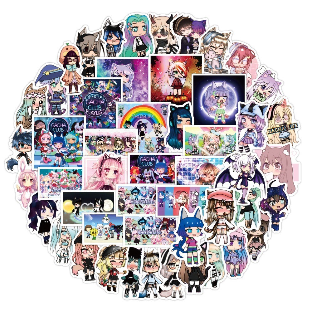100 Pcs Gacha Life Stickers for Kids Scrapbooking Water Bottle Gifts Birthday