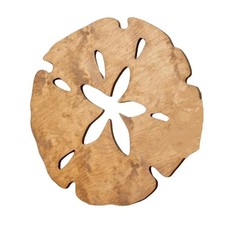 2X(Wall Decor Sand Dollar Wall Decor Wood Round Sand Dollar Wall Art3232