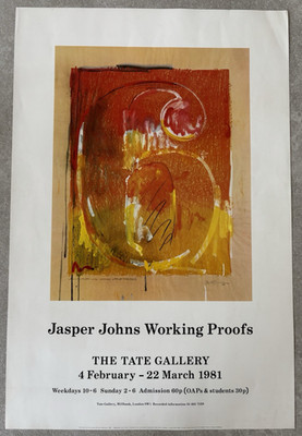 Jasper Johns Working Proofs 1981 - Vintage Galerie Ausstellung Poster
