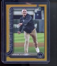 2025 Topps Update Andy Pettitte #FPU-7 First Pitch Gold Foil /50 Yankees