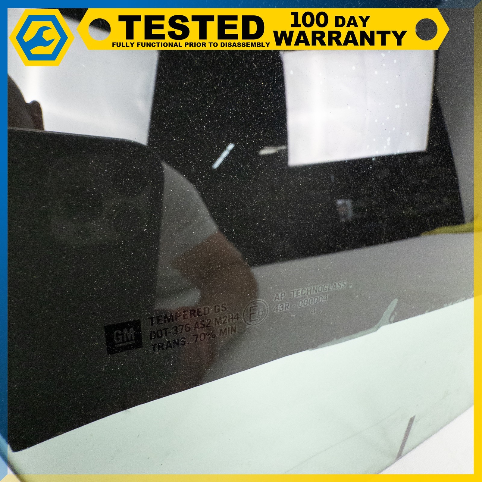 05-13 CHEVROLET CORVETTE C6 FRONT RIGHT PASSENGER SIDE DOOR WINDOW GLASS OEM