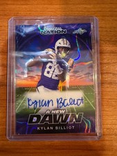 2025 Leaf Football Nation A New Dawn Lava PURPLE Kylan Billiot 1/8 Auto