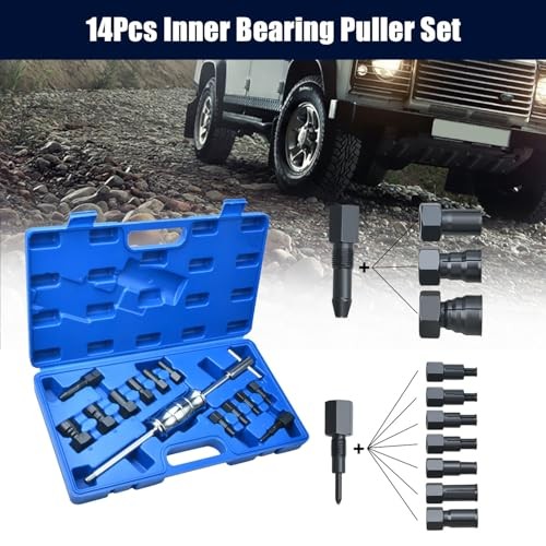 LainKeen 12pcs Blind Hole Collet Bearing Puller Set, Internal 12PC 1x(8+10mm)