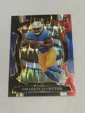 2025 Panini Select Concourse Black and Red Shock Omarion Hampton RC #2