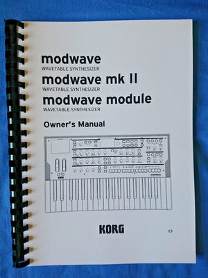 Korg Modwave/Modwave mkII/Modwave Modul - Kammgebunden Bedienungsanleitung