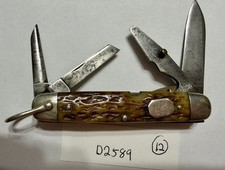 Cattaraugus D2549 Official Boy Scout Pocketknife Vintage approx 1933-1940 Lot 12