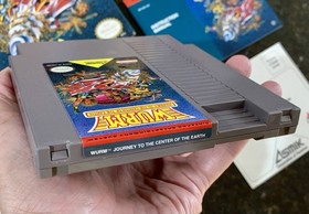 🔥 NES Wurm: Journey To The Center Of The Earth CIB w/ RARE Asmik Card - Works!