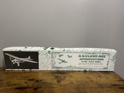#ad A Golden Age Reproductions Taylor Cub Flying Scale Model Plane Kit NEW $49.99