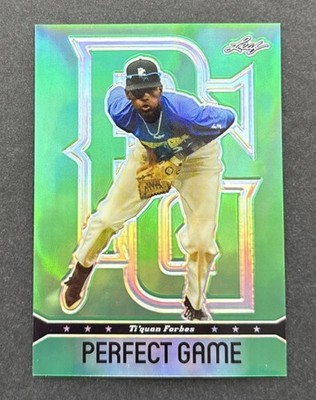2013 Leaf Perfect Game Showcase TI QUAN FORBES Metal Green /10 #BM-TF1