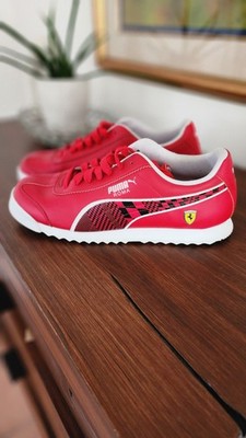 PUMA Scuderia Ferrari x Roma ''Rosso Corsa'' Lace-Up Low Top Sneakers 339940-03