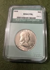1949 Franklin Silver Half Dollar MS FBL