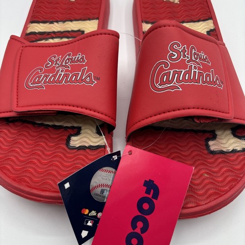 Foco St. Louis Cardinals Slides Sandals Men’s Size Medium New - Picture 2 of 9