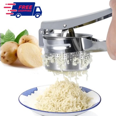 Stainless Steel Potato Ricer No Lumps Potato Masher Press Large Vegetables Tool