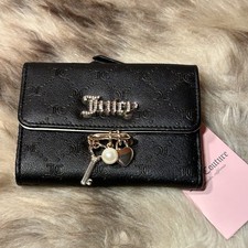 NWT Juicy Couture Sprinkle Of Juicy Double Sided Trifold Wallet - Liquorice