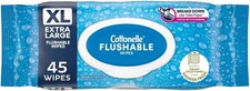 Cottonelle XL Flushable Wet Wipes - 1 Flip-Top Pack, 45 Total Flushable Wipes