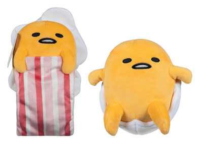 Jazwares Hello Kitty and Friends - 8  Gudetama Squishy Plush Egg & Bacon NIP