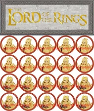 20PCS Lord Of The Rings Silvan Sindar Elves Archer 4cm Plastic Figure DIY Toy