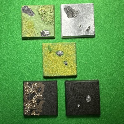 Original große Games Workshop Square 40mm Creature / Troll Base x5 gebrauchte Basen  