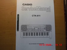 Casio CTK 611  Keyboard original SERVICE MANUAL WERKSTATTHANDBUCH