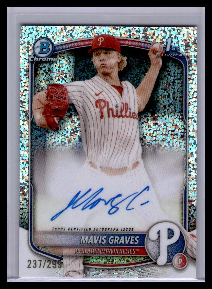 2025 Bowman Chrome - Mavis Graves #CPA-MG Speckle Refractor Auto /299