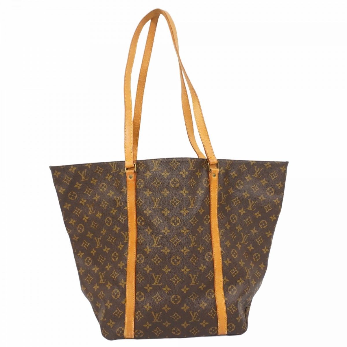 Louis Vuitton Monogram GM Tote Bag M51110 Brown Preowned Luxury Handbag