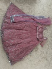 3 Peice Lehnga Choli Set for Girls, Xl Size