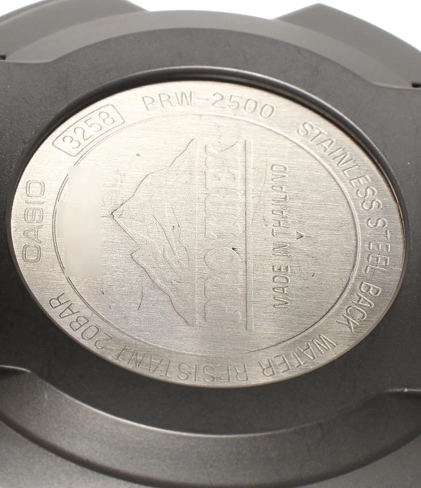 Casio PRW-2500 Protrek Triple Sensor Resistente Reloj Solar Negro Usado de Japón Foto 4 de 4