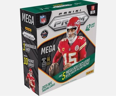 2025 Panini Prizm Football Factory Sealed Mega Box New