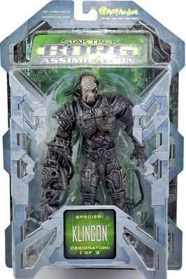 BORG ASSIMILATION SPECIES: KLINGON 8'' INCH STAR TREK ART ASYLUM ACTIONFIGUR