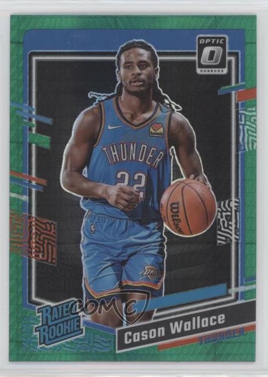 2023 Panini Donruss Optic Rated Rookie Green Hyper Prizm Cason Wallace #218 07sf