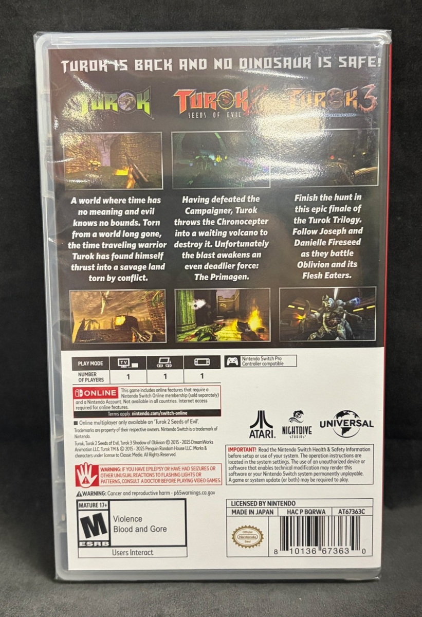 Nintendo Switch Turok Trilogy Bundle switch Turok Trilogy Bundle, Nintendo Switch - Walmart.com